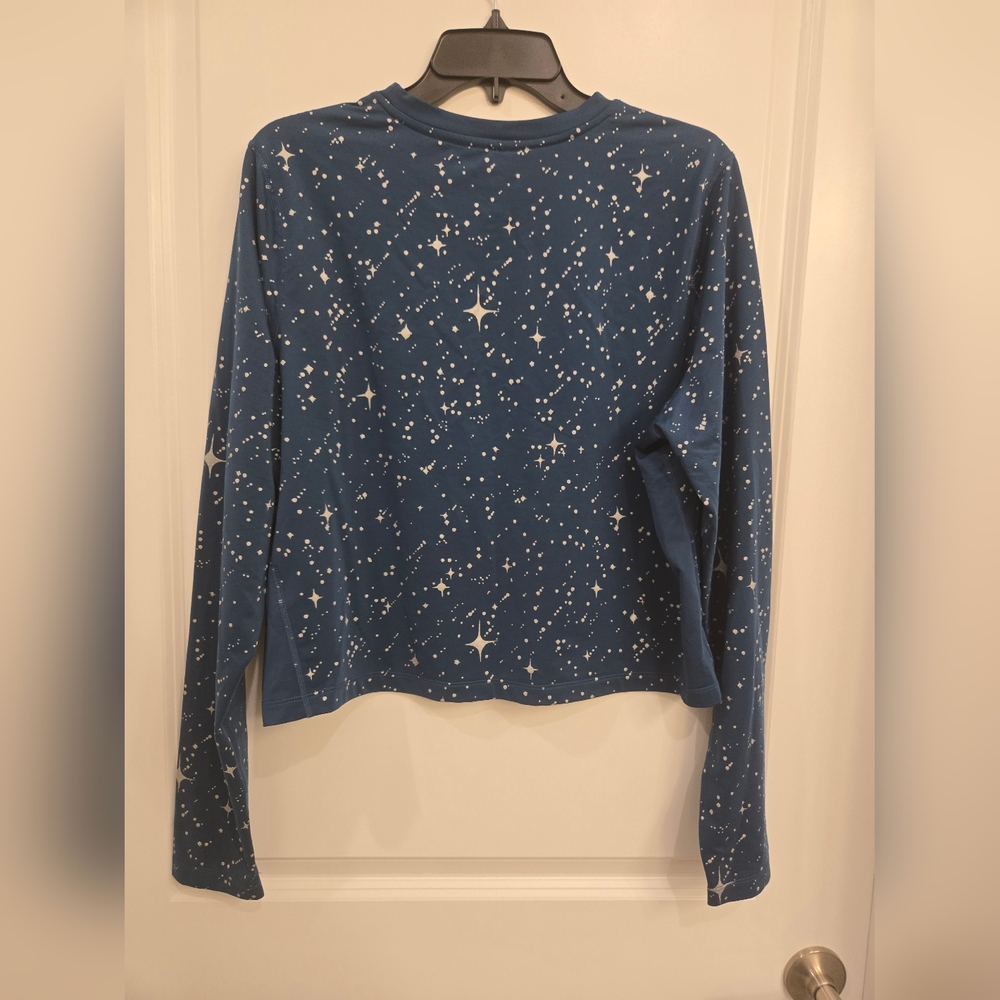 Nike Blue Star Pattern Long Sleeve Top